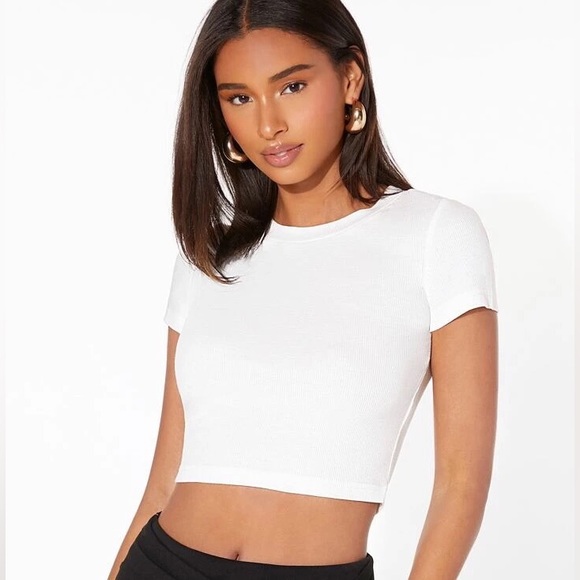 SHEIN Tops Evolushein Ribknit Crop Top Us S Poshmark